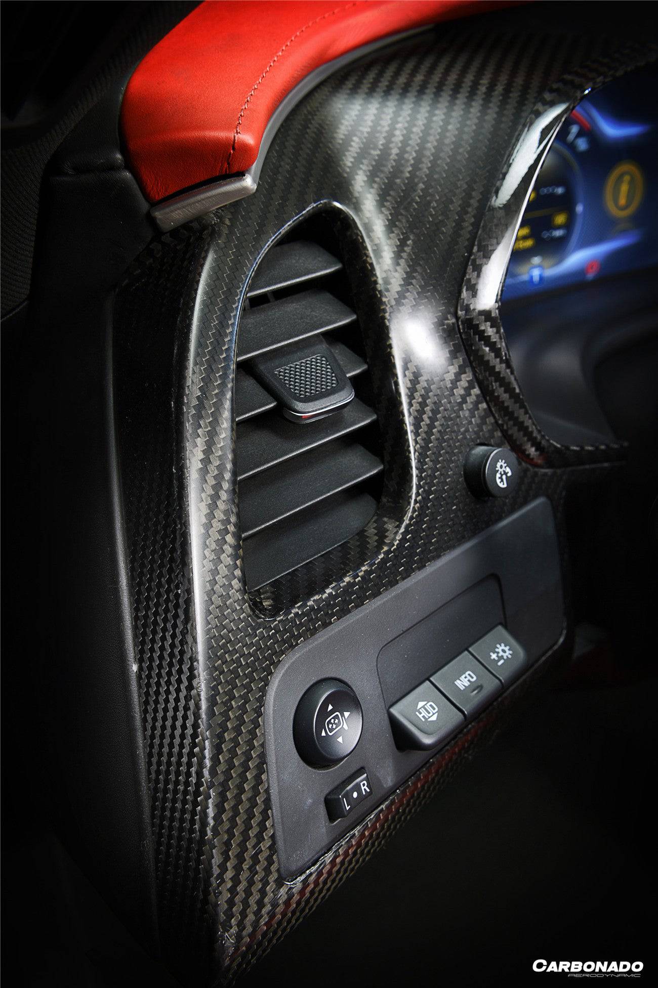 2013-2019 Corvette C7 Z06 Grandsport Dry Carbon Fiber Dash Board(Left And Right) - Carbonado Aero
