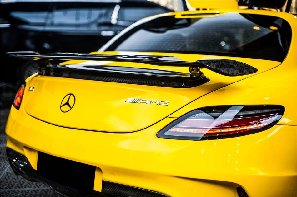 2010-2015 Mercedes Benz W197 SLS AMG BKSS Style Carbon Fiber Trunk Spoiler - Carbonado