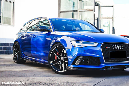 2013-2018 Audi RS6 Avant MN Style Carbon Fiber Side Skirts - Carbonado Aero