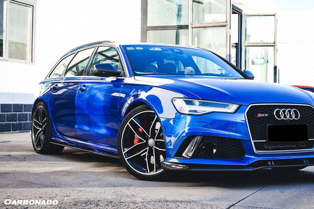 2013-2018 Audi RS6 Avant BS Style Carbon Fiber Front Lip - Carbonado Aero