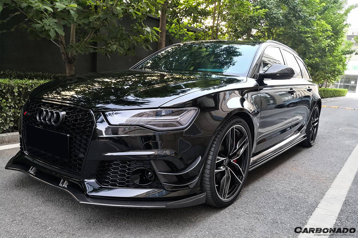 2013-2018 Audi RS6 Avant MN Style Carbon Fiber Side Skirts - Carbonado Aero