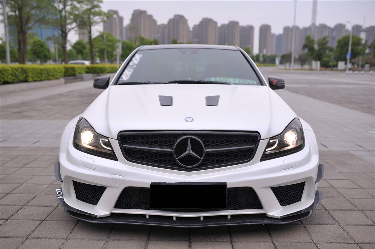 2012-2014 Mercedes Benz W204 C Class Sedan BKSS Style Wide Full Body Kit  (Not Fit AMG) - Carbonado