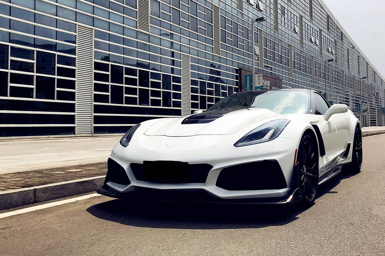 2013-2019 Corvette Z06 Grandsport ZR1 Style Full Front Body Kit - Carbonado