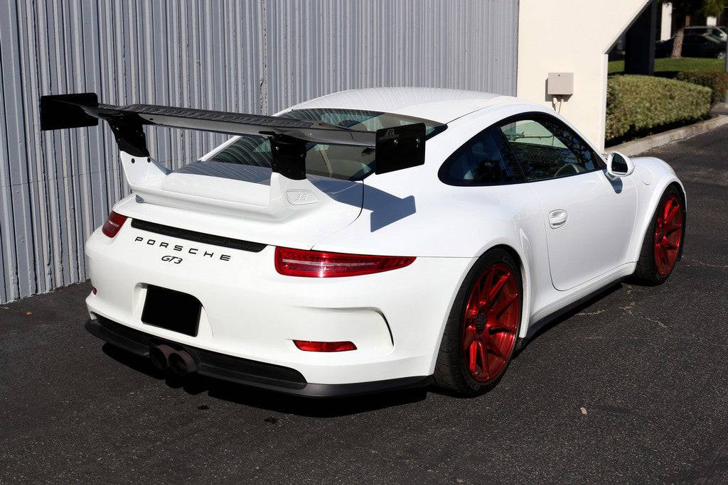 2012-2015 Porsche 911 991.1 GT3 ONLY AR Style Carbon Fiber Trunk Spoiler - Carbonado Aero