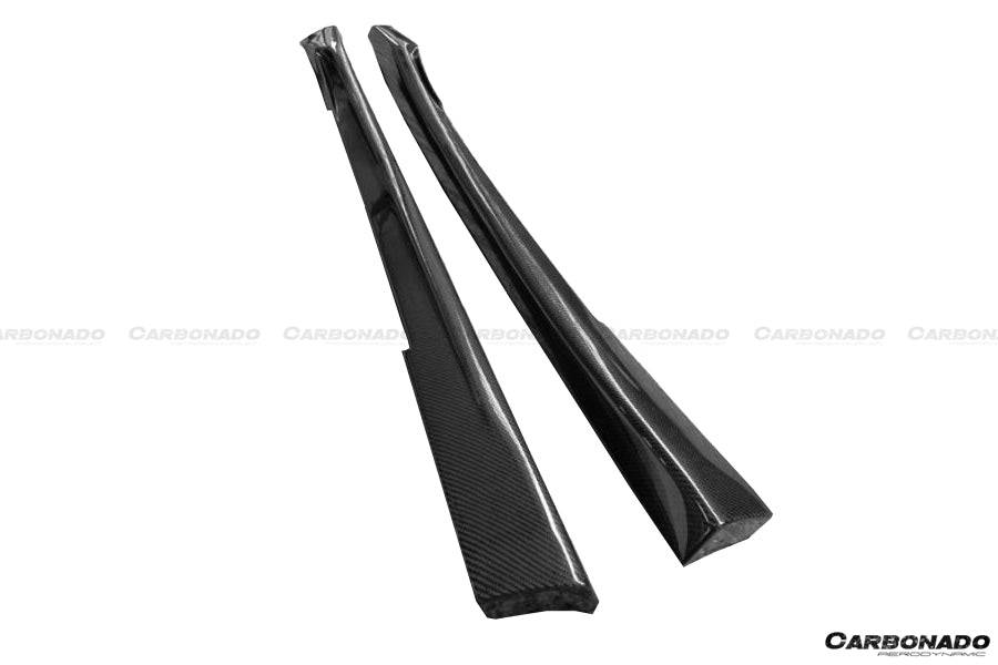 2008-2020 Nissan GTR R35 CBA/DBA/EBA BS Style Carbon Fiber Side Skirts - Carbonado Aero