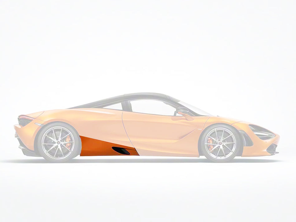 Faldones laterales de fibra de carbono estilo OEM McLaren 720s 2017-2021