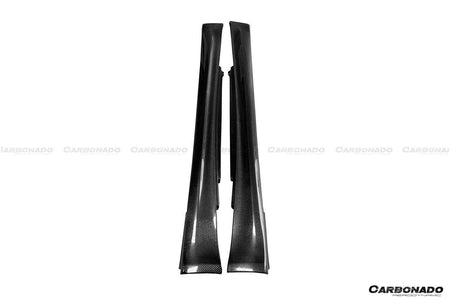 2011-2012 BMW 1M E82 OEM Carbon Fiber Side Skirts ( Or For 1 Series Convert to 1M) - Carbonado Aero