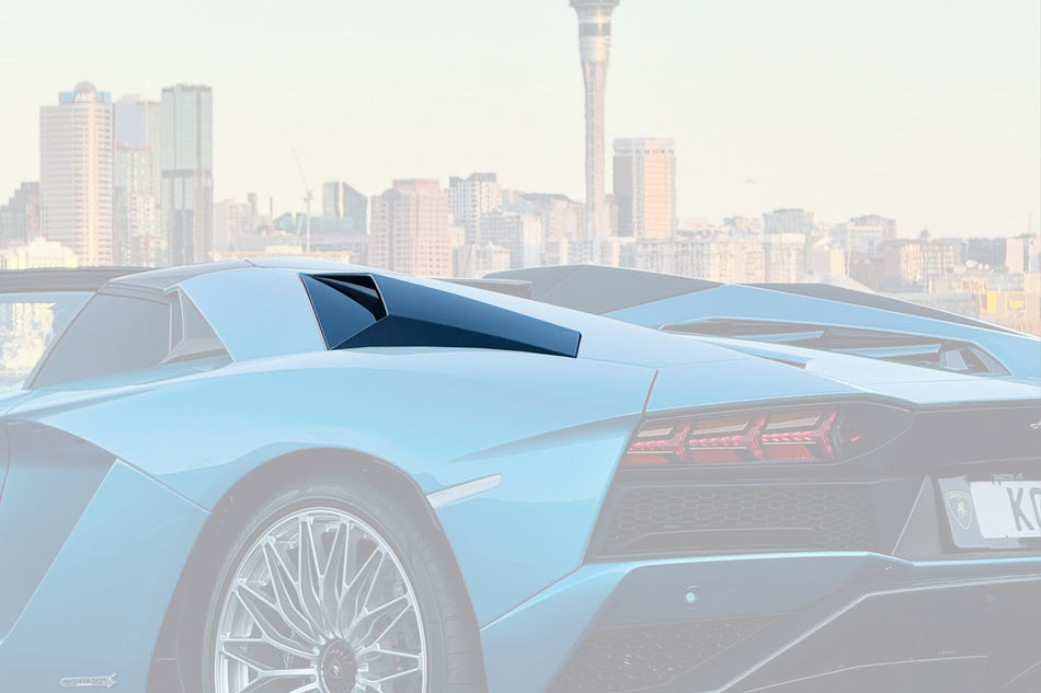 2011-2021 Lamborghini Aventador LP700 LP740 Coupe/Roadster Estilo BKSS Cucharas laterales traseras de fibra de carbono