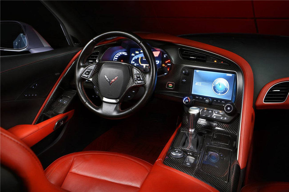 2013-2019 Corvette C7 Z06 Grandsport Dry Carbon Fiber Interior - Carbonado
