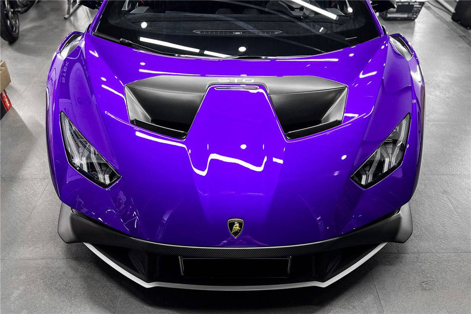 2021-2024 Lamborghini Huracan STO Dry Carbon Fiber Hood Vents - Carbonado