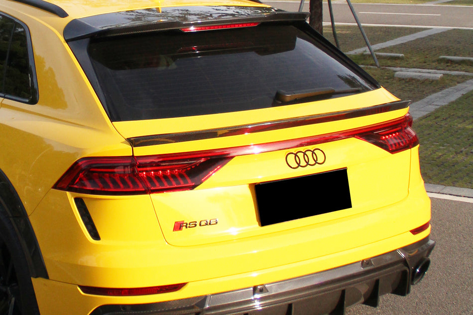 2019-2023 Audi Q8  SQ8  RSQ8 AD Style Dry Carbon Fiber Trunk Spoiler