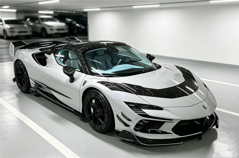 2020-UP Ferrari Autoclave Carbon Fiber Full Body Kit Carbonado (MSY) Fits: SF90 Stradale