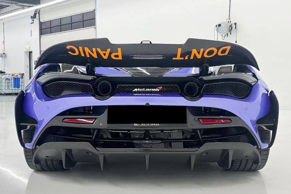 Alerón de maletero de fibra de carbono estilo McLaren 720s VRS 2017-2020