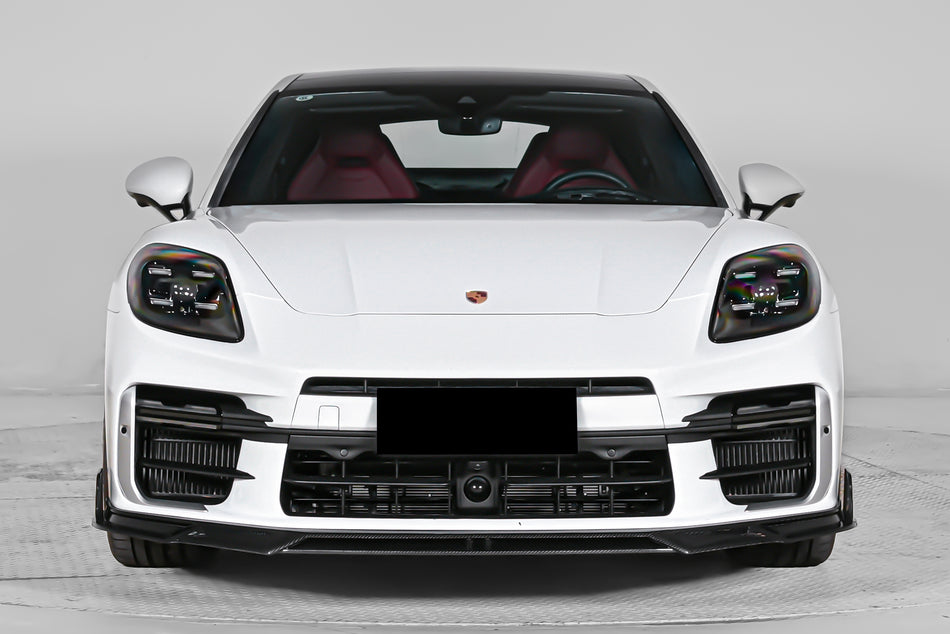 2024-2026 Porsche Panamera 976 KDA Style Autoclave Carbon Fiber Front Lip | Turbo, Turbo s, GTS, Turbo E-Hybrid, Turbo s E-Hybrid