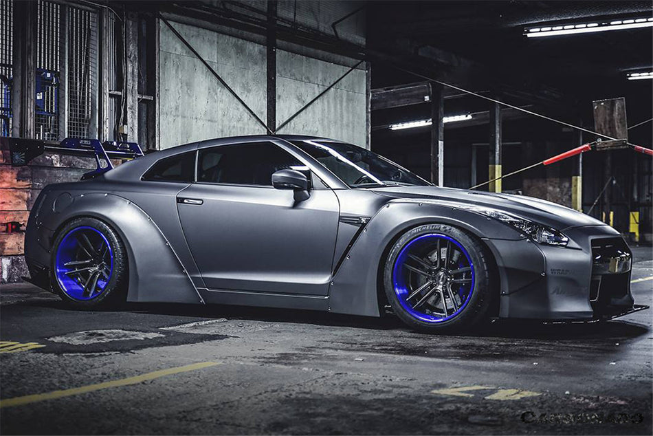2008-2016 Nissan GTR R35 CBA DBA DE Style Wide Fender Flares