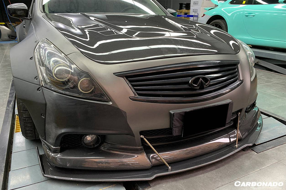 2010-2013 Infiniti G25/G37 Sedan BKSS Style Front Lip - Carbonado