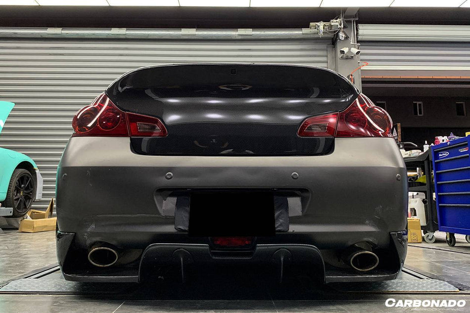 2010-2013 Infiniti G25/G37 Sedan BKSS Style Rear Lip - Carbonado