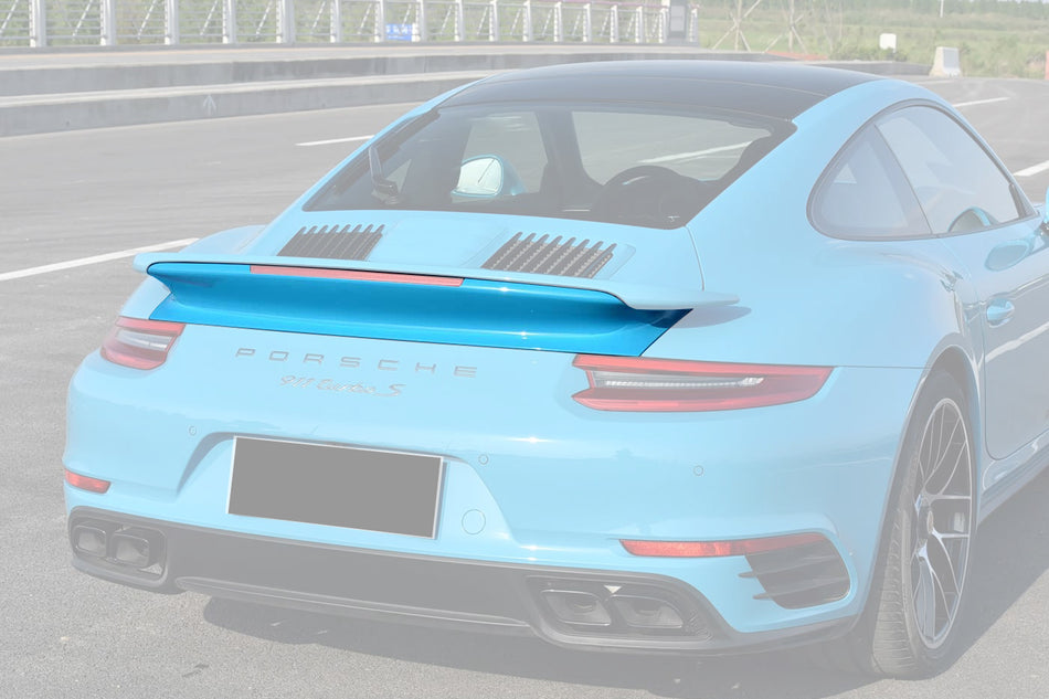 2016-2019 Porsche 911 991.2 Turbo S Carbon Fiber OEM Down Wing Spoiler Base