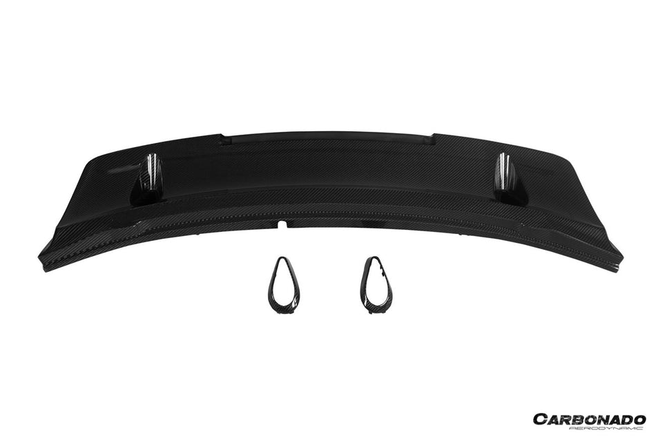 2016-2019 Porsche 911 991.2 Turbo S Carbon Fiber OEM Down Wing Spoiler Base