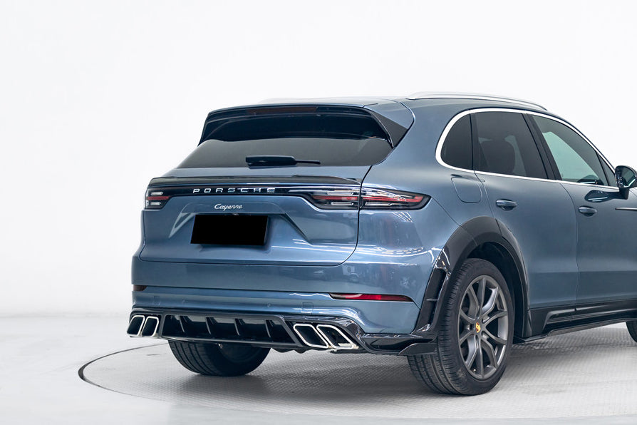 2018-2025 Porsche 9Y0 Cayenne & S & Coupe & E-Hybrid MSY Style Dry Carbon Fiber Rear Lip Diffuser - Carbonado