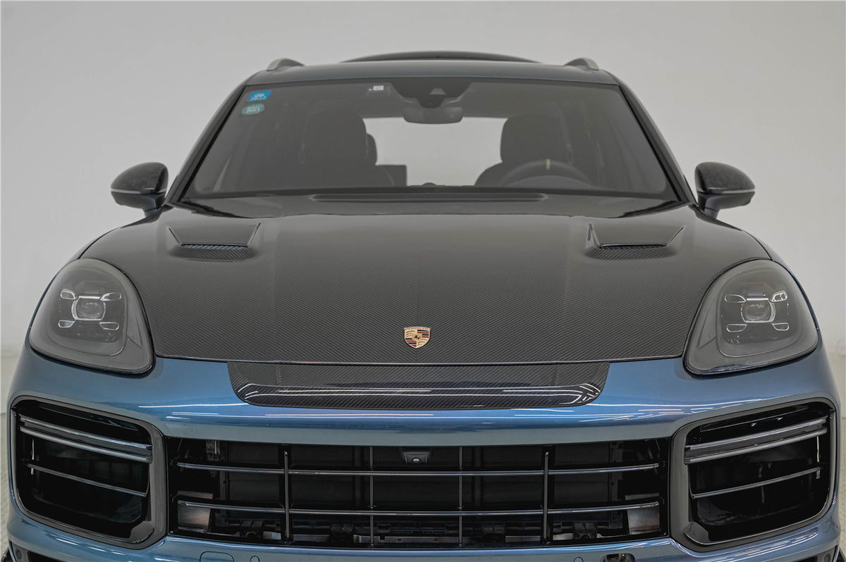 2018-2023 Porsche 9Y0.1 Cayenne & S & Coupe & E-Hybrid MSY Style Dry Carbon Fiber Hood - Carbonado