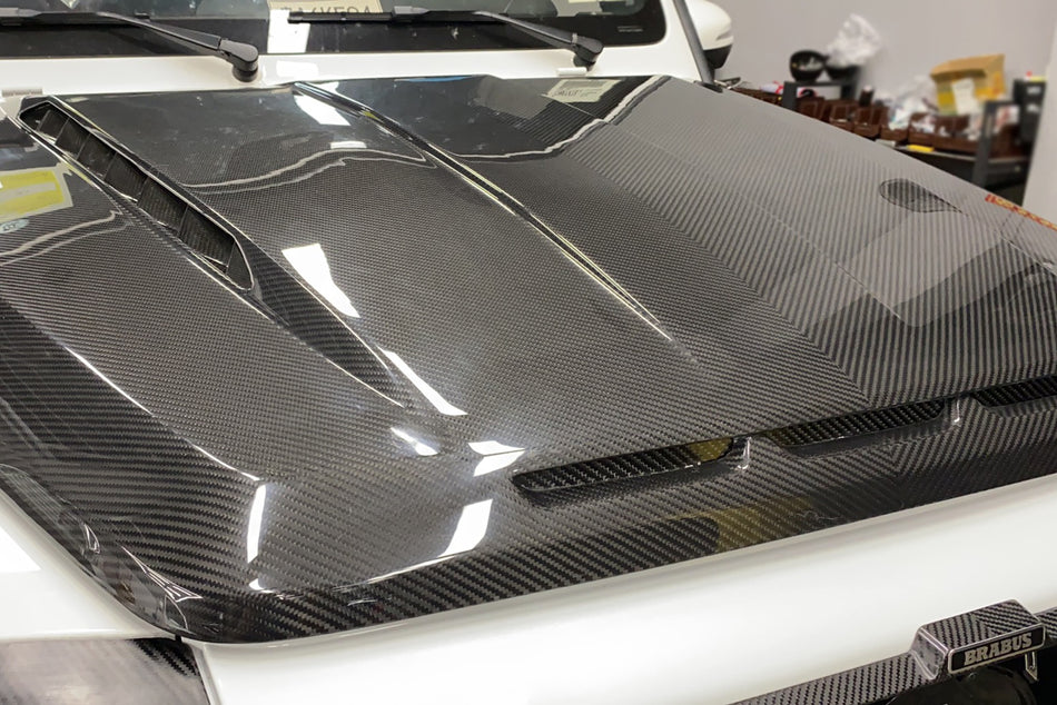 2018-UP Mercedes Benz G-Wagon Class W464 W465 Autoclave Carbon Fiber Hood Carbonado (TP) | Fits: G500, G550, G63 AMG