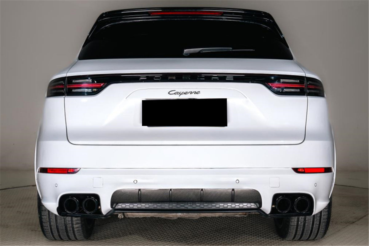 2018-2025 Porsche 9Y0 Cayenne SD Only Rear Lip Diffuser - Carbonado