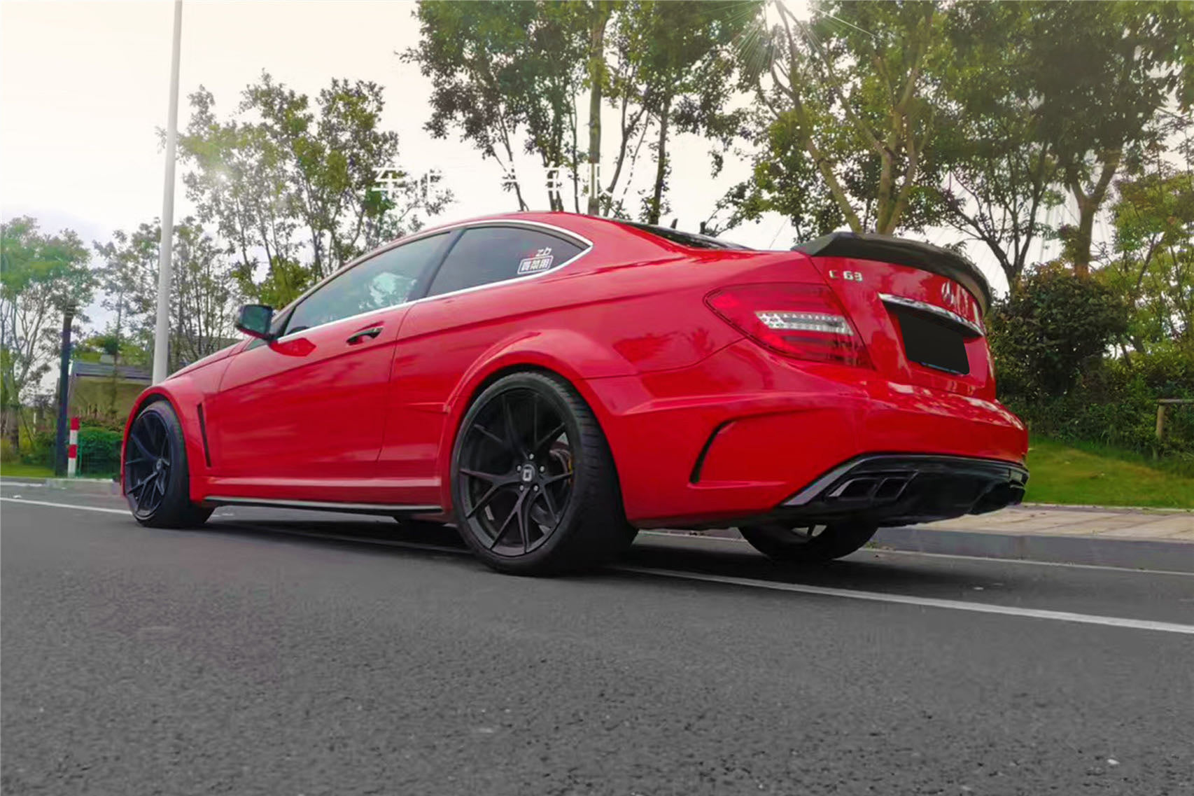 2012-2014 Mercedes Benz W204 C63 AMG Coupe BKSS Style Wide Full Body Kit - Carbonado Aero
