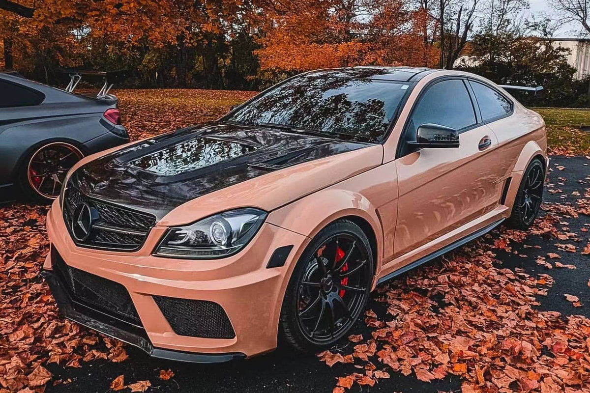 2012-2014 Mercedes Benz W204 C63 AMG Coupe BKSS Style Wide Full Body Kit - Carbonado Aero