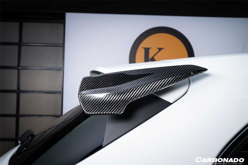 2018-2025 Porsche Cayenne 9Y0 9YA KT Style Autoclaved Carbon Fiber Roof Spoiler | Fits S GTS E-Hybrid (Dont fit Coupe)
