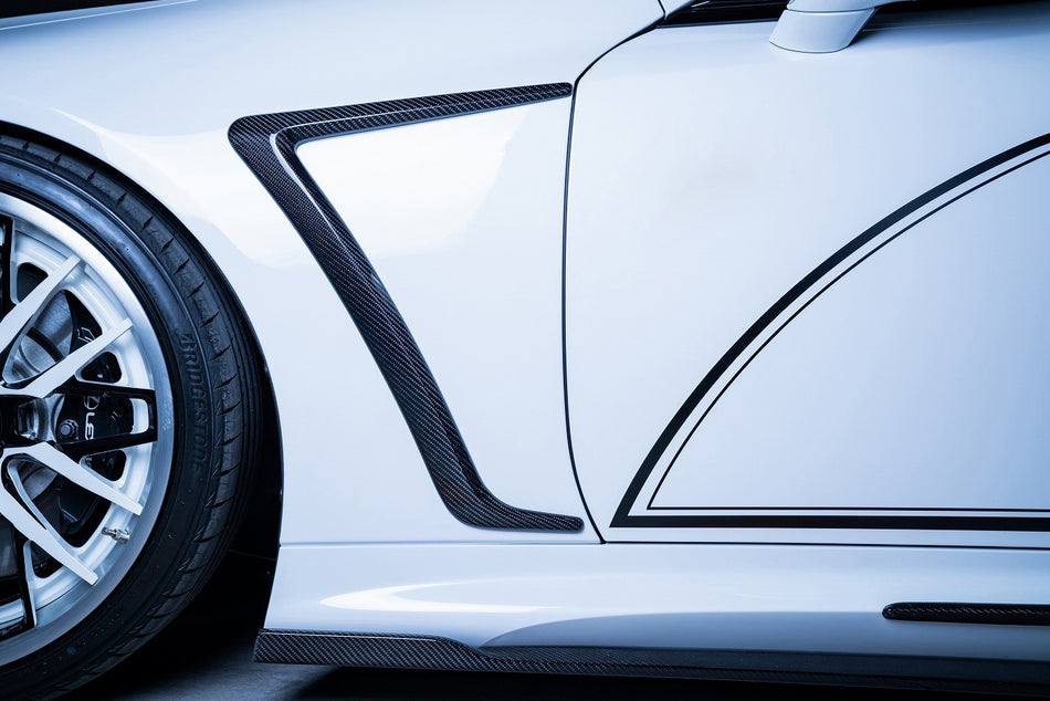 2018-2026 Lexus Carbon Fiber Front Fender Canards Carbonado (RW) Fits :LC500, LC500H