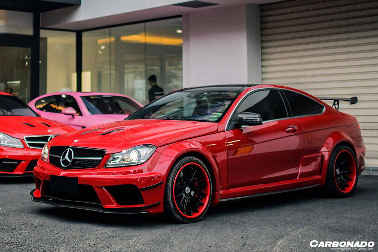 2012-2014 Mercedes Benz W204 C63 AMG Coupe BKSS Style Wide Full Body Kit - Carbonado