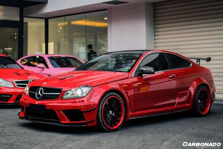 2012-2014 Mercedes Benz W204 C63 AMG Coupe BKSS Style Wide Full Body Kit - Carbonado