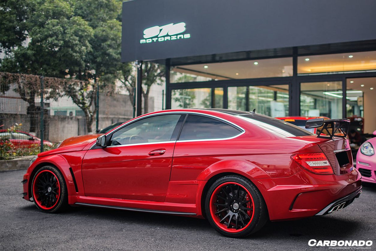 2012-2014 Mercedes Benz W204 C63 AMG Coupe BKSS Style Wide Full Body Kit - Carbonado Aero