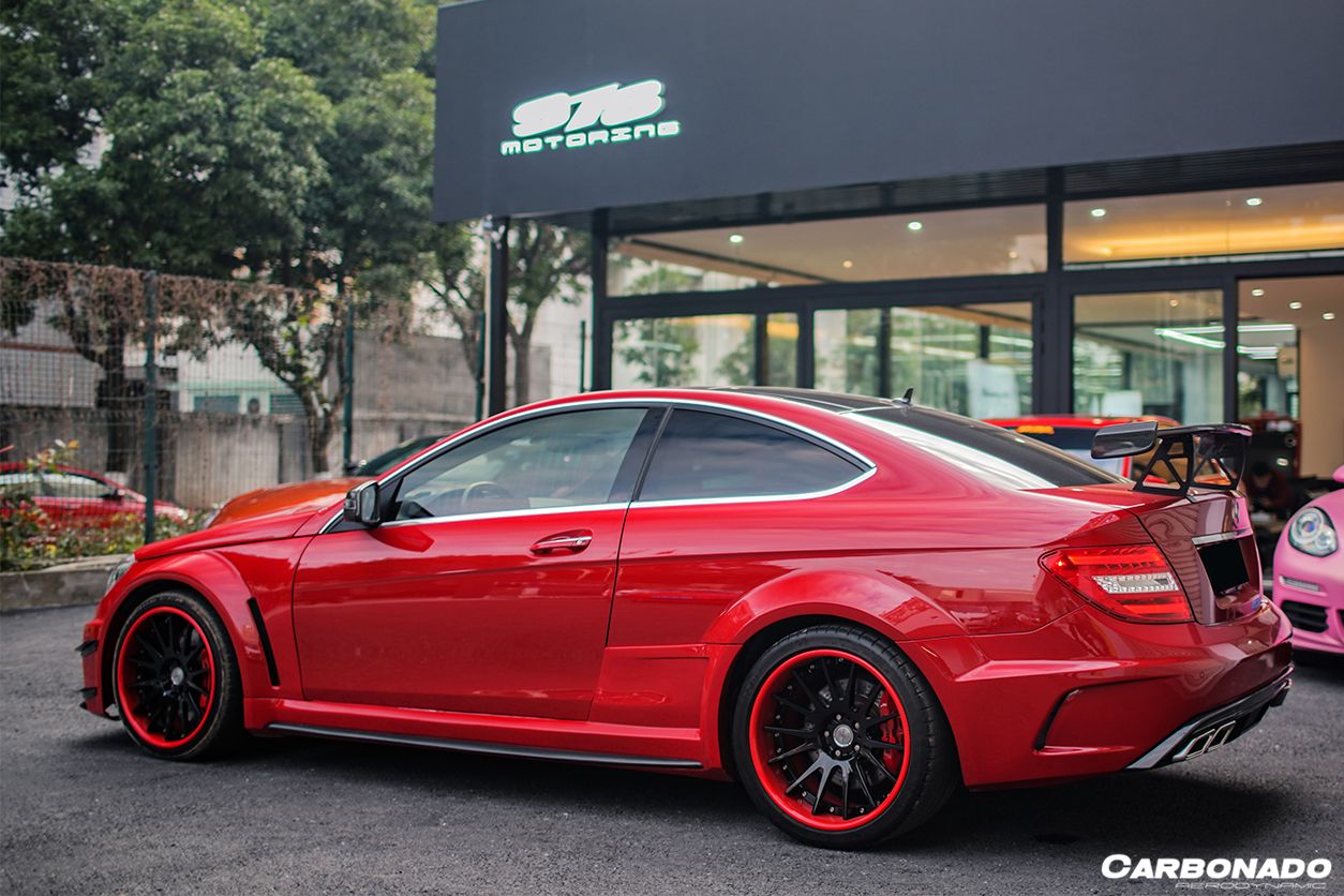 2012-2014 Mercedes Benz W204 C63 AMG Coupe BKSS Style Wide Full Body Kit - Carbonado Aero