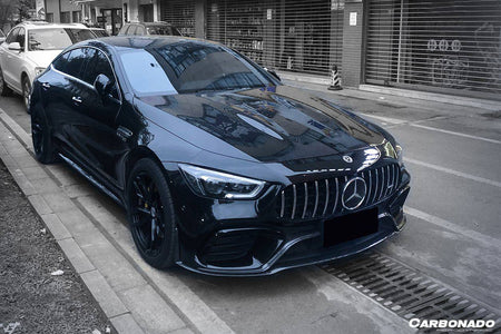 2019-2023 Mercedes Benz AMG GT63/S 4Door Coupe X290 OEM Style Carbon Fiber Middle Front Lip - Carbonado Aero