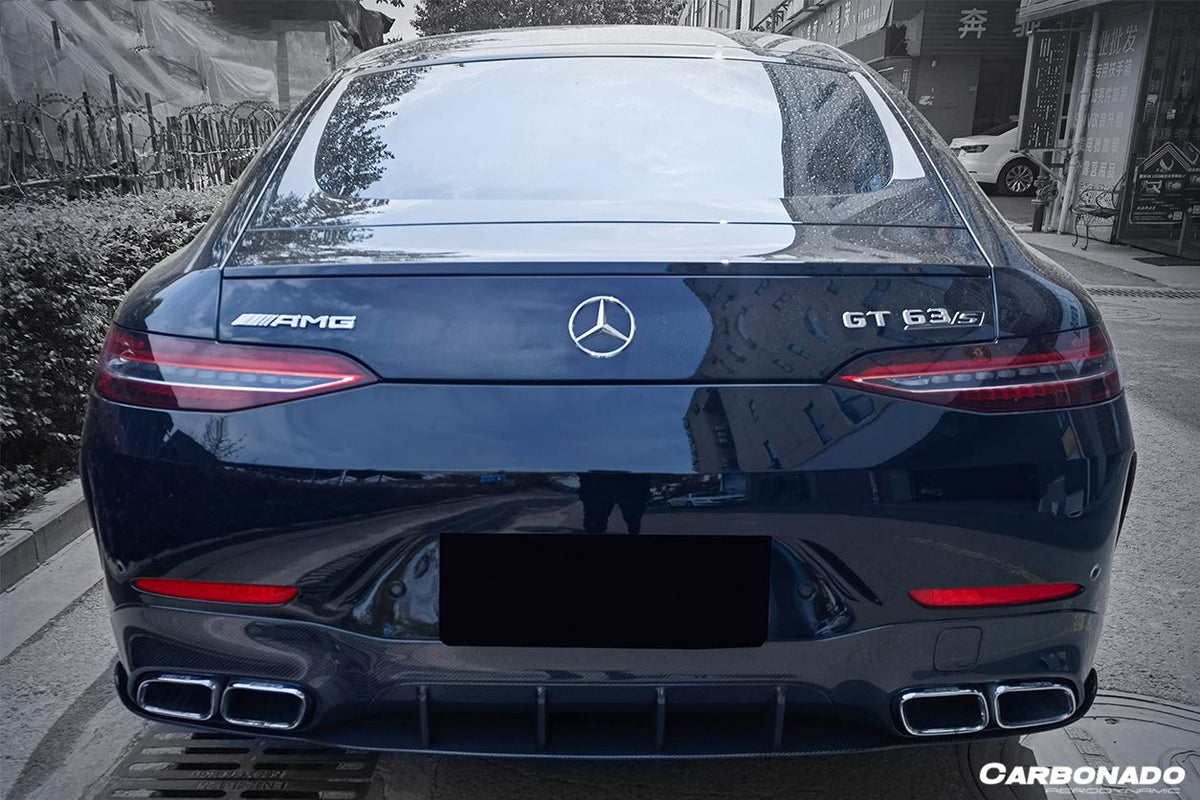 2019-2023 Mercedes Benz AMG GT63/S 4Door Coupe X290 OEM Style Carbon Fiber Rear Diffuser - Carbonado Aero