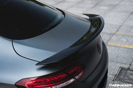 2015-2021 Mercedes Benz C-Class C63 AMG W205 Coupe RT-II Style Trunk Spoiler - Carbonado Aero