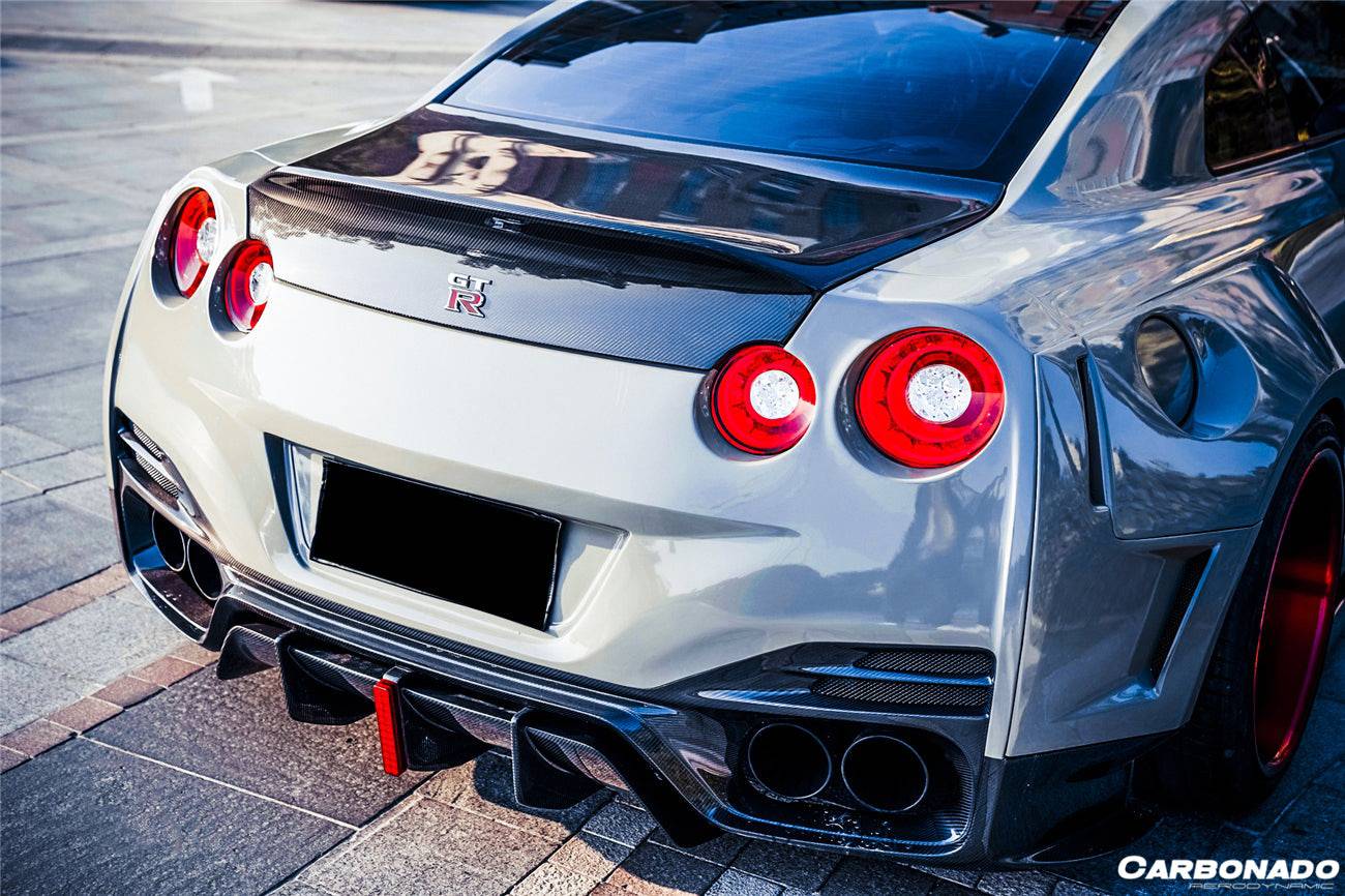 2008-2020 Nissan GTR R35 CBA/DBA/EBA DLK Style Carbon Fiber Trunk - Carbonado Aero