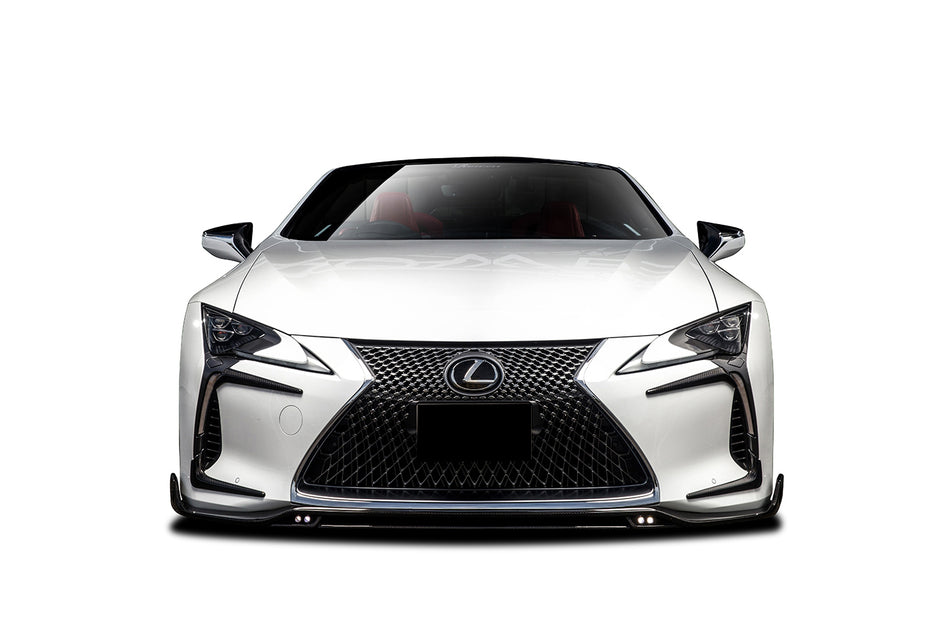 2018-2026 Lexus Autoclave Carbon Fiber Front Lip With LED Light Carbonado (RW) Fits :LC500, LC500H