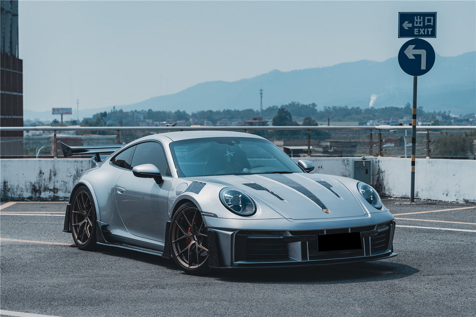 2019-2024 Porsche 911 992 Carrera Autoclave Carbon Fiber Full Wide Body Kit Carbonado (AM) Fits: S, 4, 4S, Targa, Cabriolet