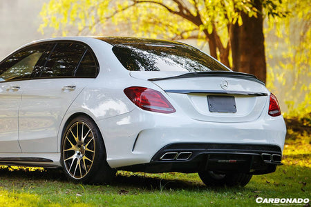 2015-2021 Mercedes Benz W205 C63/S AMG Sedan PS Style Rear Diffuser - Carbonado Aero