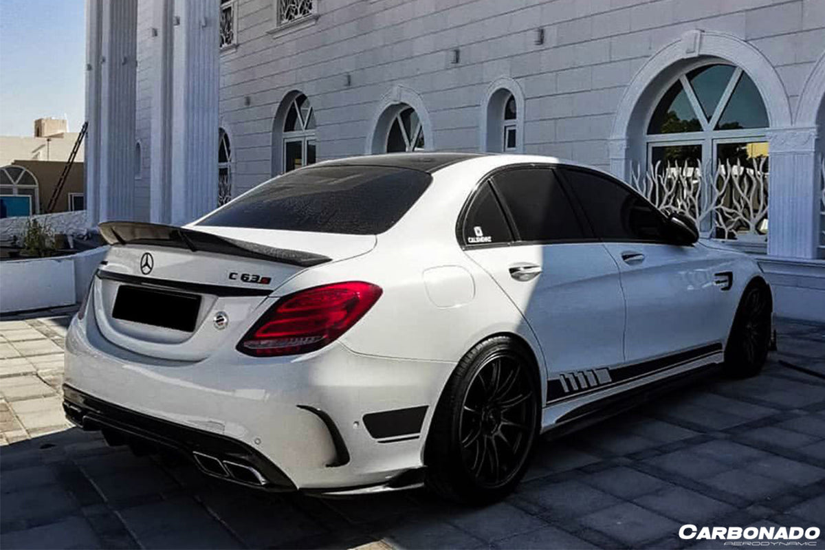 2015-2021 Mercedes Benz C63 AMG C-Class W205 Sedan RT Style Trunk Spoiler - Carbonado Aero