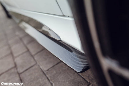 2015-2021 Mercedes Benz C-Class C63 AMG W205 Sedan PS Style Side Skirts - Carbonado
