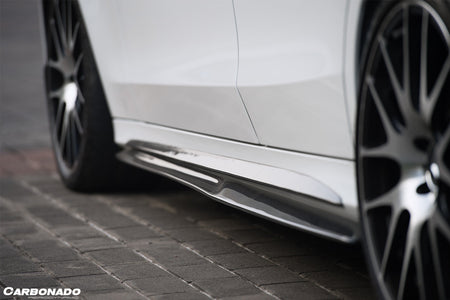 2015-2021 Mercedes Benz C-Class C63 AMG W205 Sedan PS Style Side Skirts - Carbonado Aero