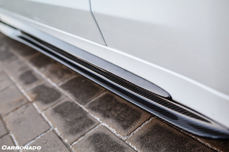 2015-2021 Mercedes Benz C-Class C63 AMG W205 Sedan PS Style Side Skirts - Carbonado Aero