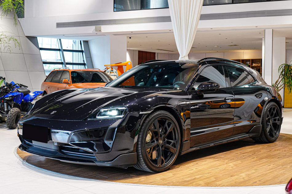 Borde delantero de fibra de carbono estilo Porsche Taycan/4/4S/GTS/TURBO CADO 2019-2023