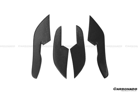 2015-2017 Audi RS7 BS Style Carbon Fiber Front Bumper Canards - Carbonado Aero