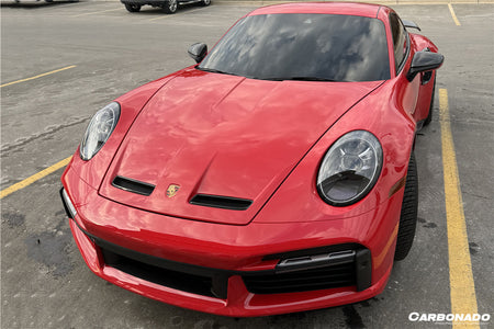 2019-2023 Porsche 911 992 Carrera & S & 4 & 4S & Targa & Turbo S GT3 Style Hood - Carbonado