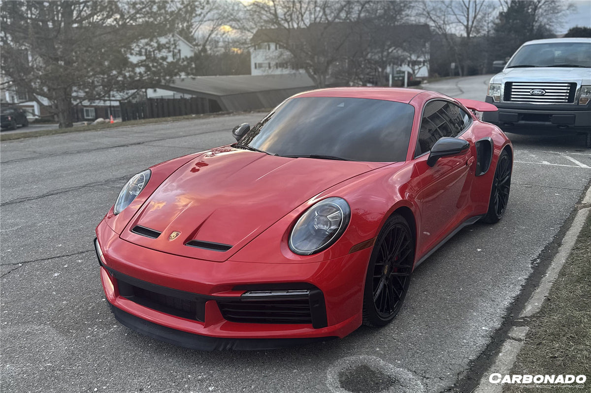 2019-2023 Porsche 911 992 Carrera & S & 4 & 4S & Targa & Turbo S GT3 Style Hood - Carbonado